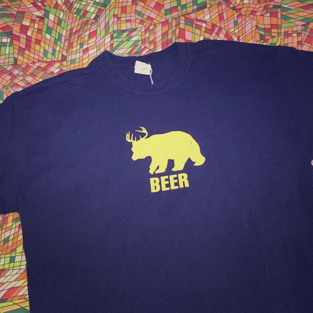 Men’s Navy “Beer” Coeur d’ Alene tee